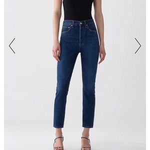 Agolde Riley Hi Rise Jeans in Desolate